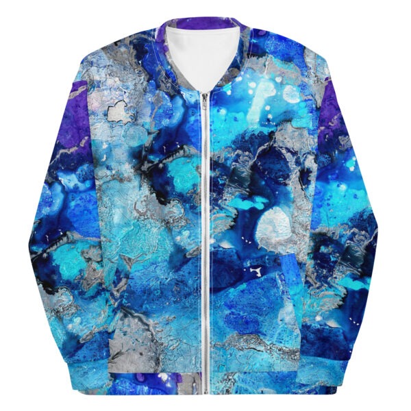 Unisex-bomber-jacket-Wearable Art Happiness is a bubble